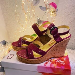 Never been worn, Croc wedge sandals!